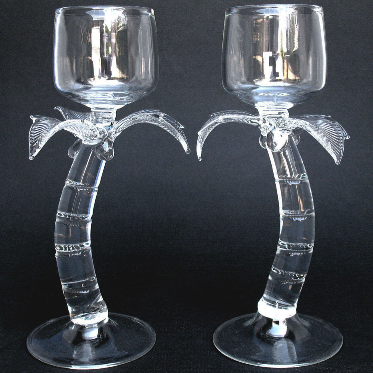 Home Decor Glass Stemware, Blown Glass Flute Champagne