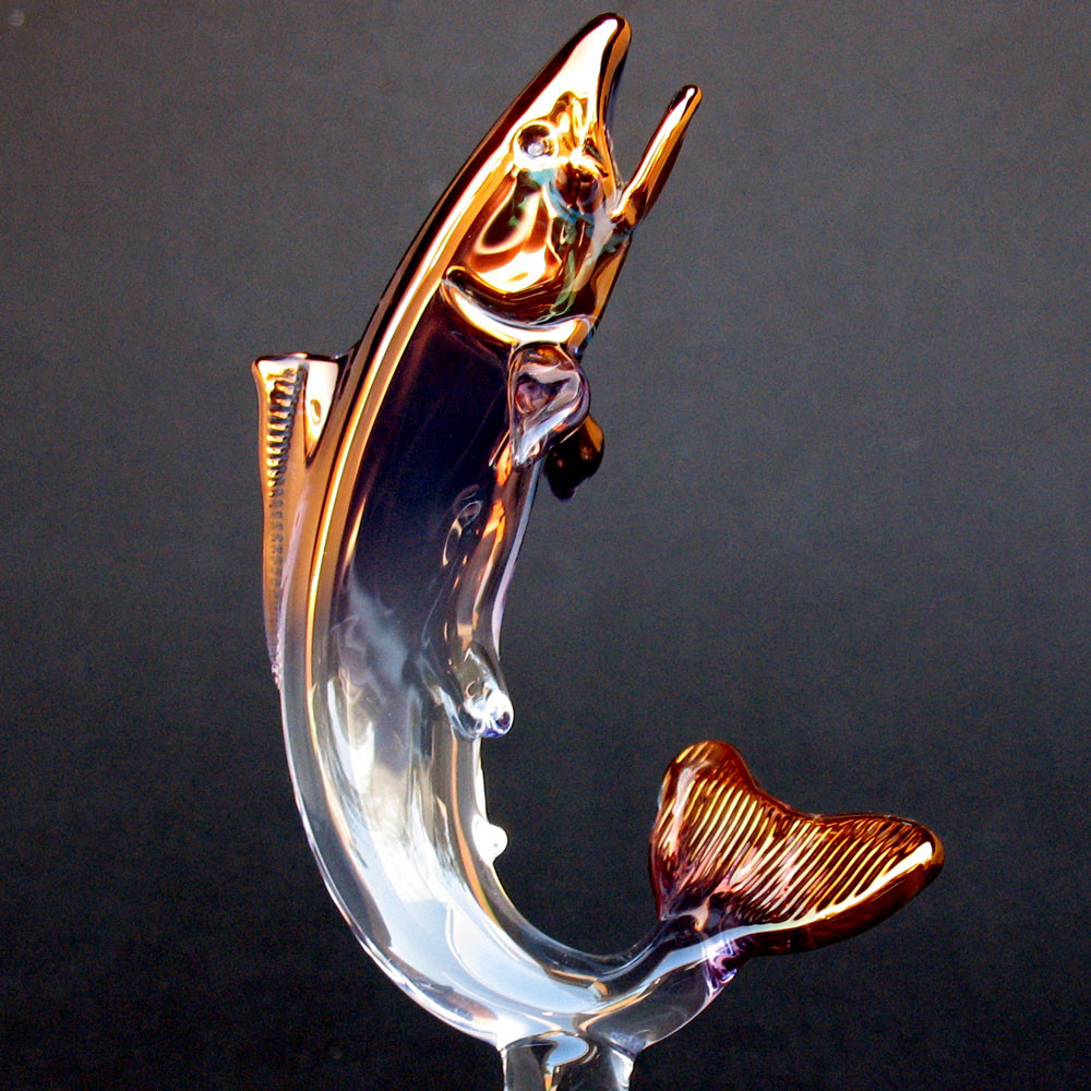 Hand Blown Glass Rainbow Trout Prochaska Gallery