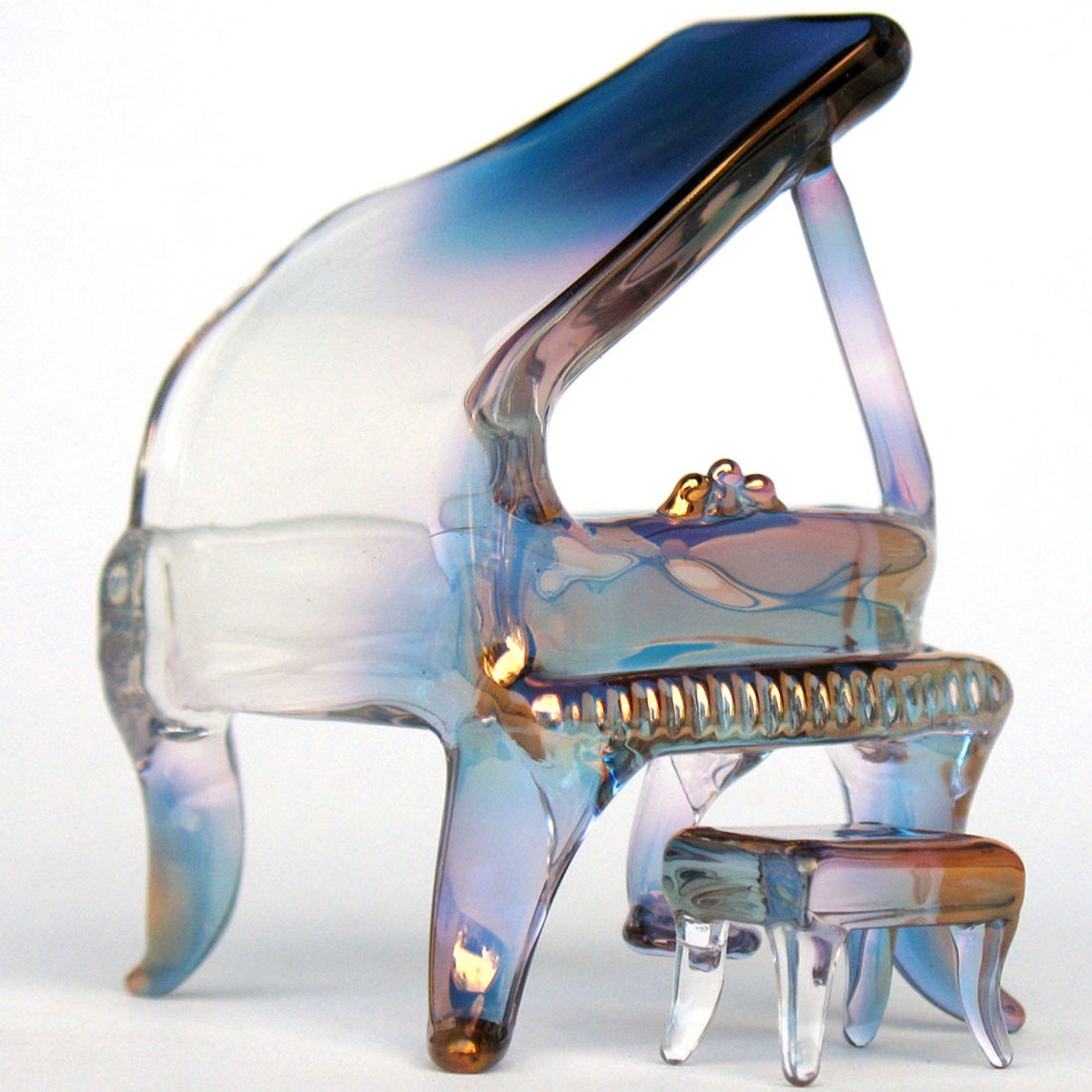 Prochaska Gallery Hand Blown Glass Piano Figurine おしゃれ