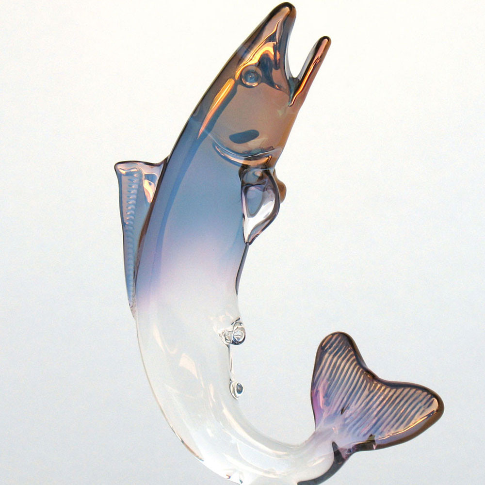 Hand Blown Glass Rainbow Trout Prochaska Gallery