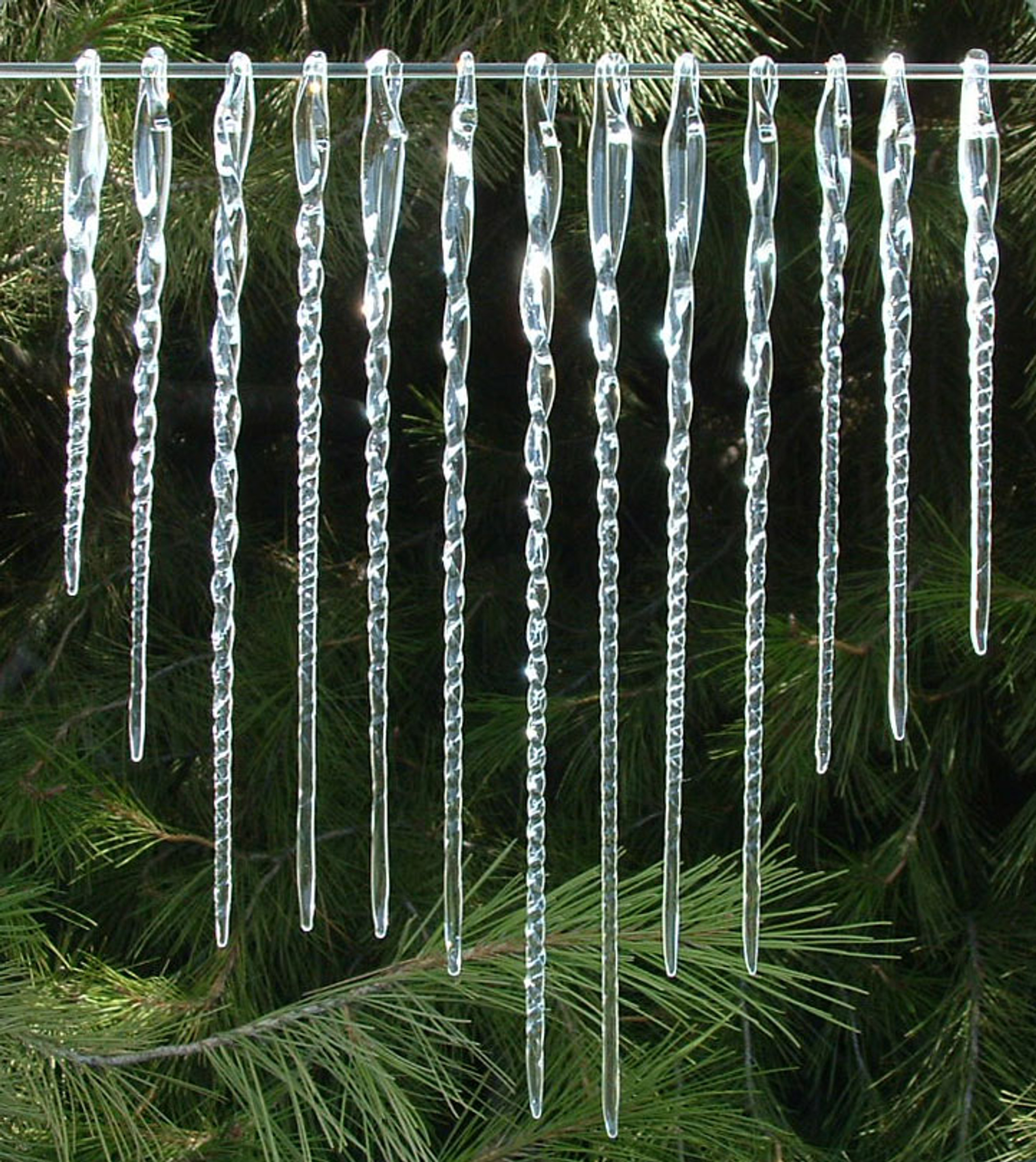Hand Blown Glass Icicle Christmas Ornaments Prochaska Gallery