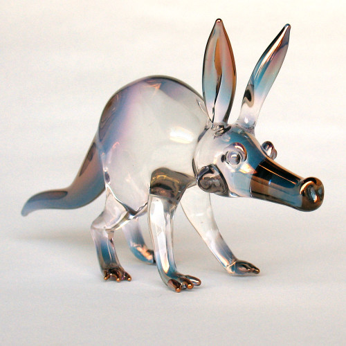 Hand Blown Glass Aardvark Figurine