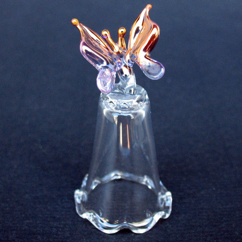 Hand Blown Glass Butterfly Thimble