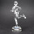 Marathon Runner Trophy Award Male Sculpture Marathoner Trophies