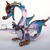 Hand Blown Glass Purple Dragon