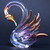 Hand Blown Glass Swan