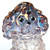 Hand Blown Glass Poodle