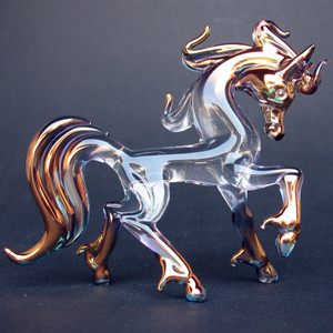 Hand Blown Glass Horse Stallion - Prochaska Gallery