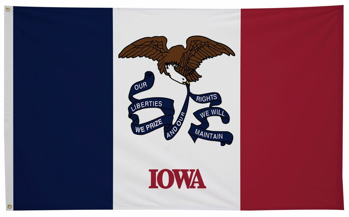 Iowa State Flag 6' x 10' Iowa Flag State of Iowa Flag