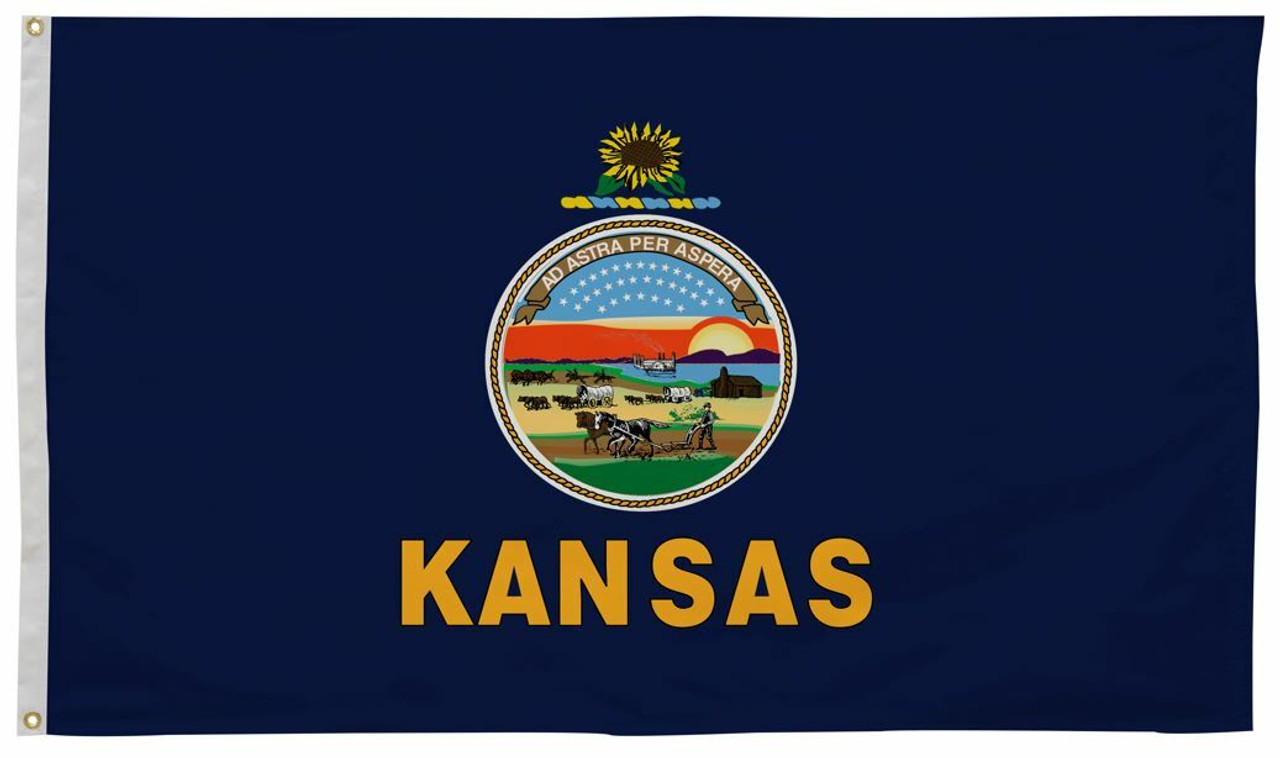 Kansas State Flag 4' x 6' Kansas Flag State of Kansas Flag