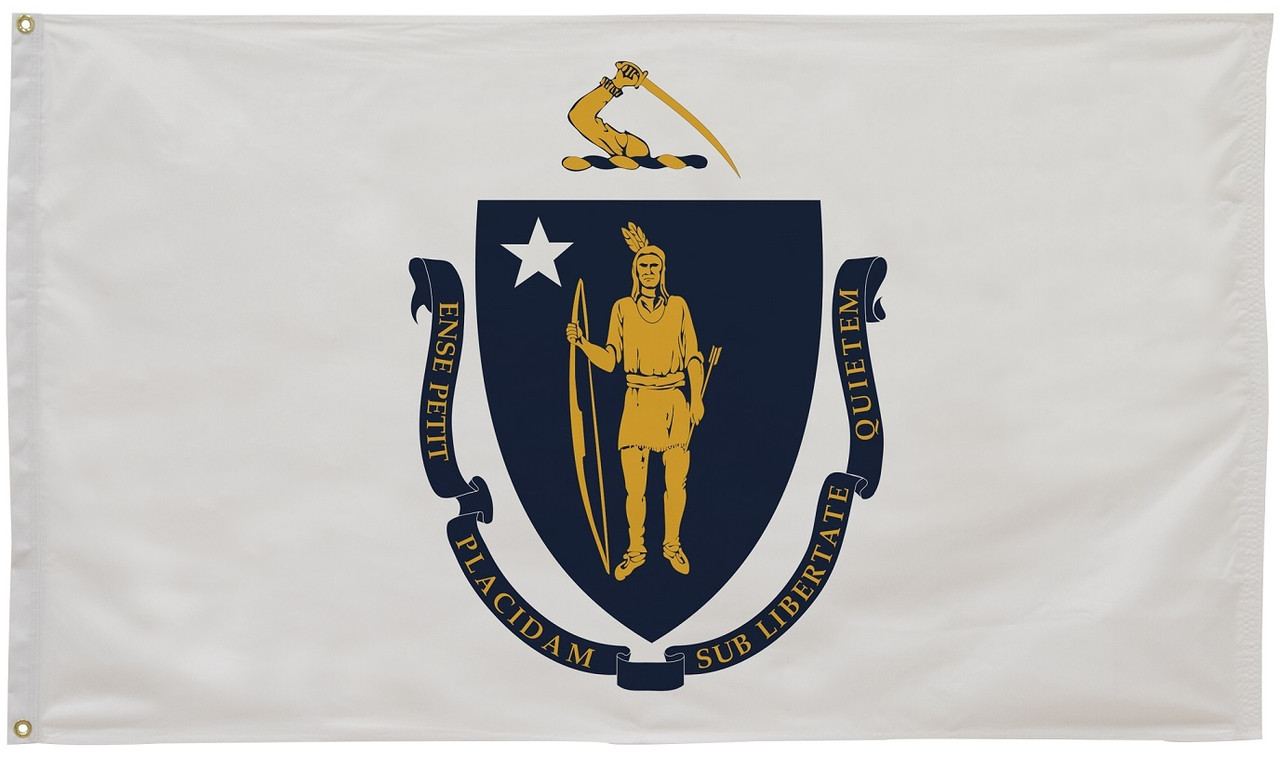 Massachusetts State Flag 4' x 6' Massachusetts Flag State of