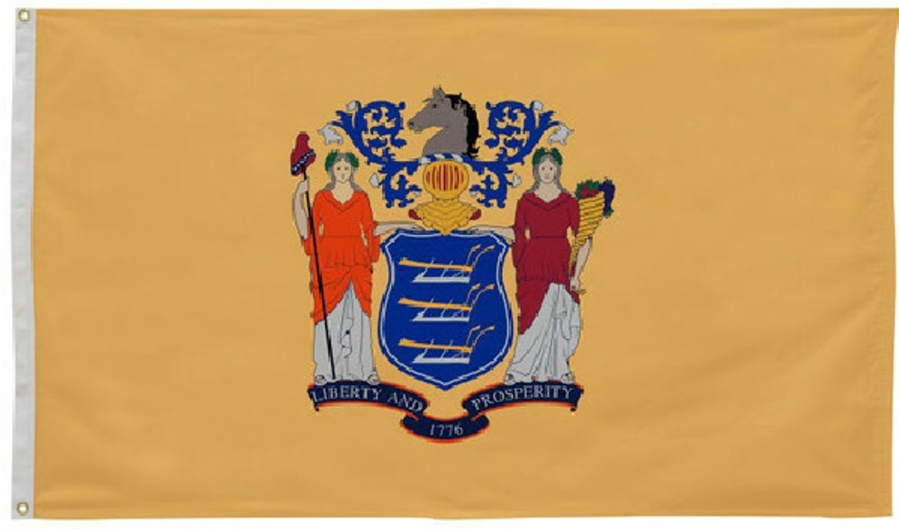 New Jersey State Flag 2' x 3' Printed Nylon