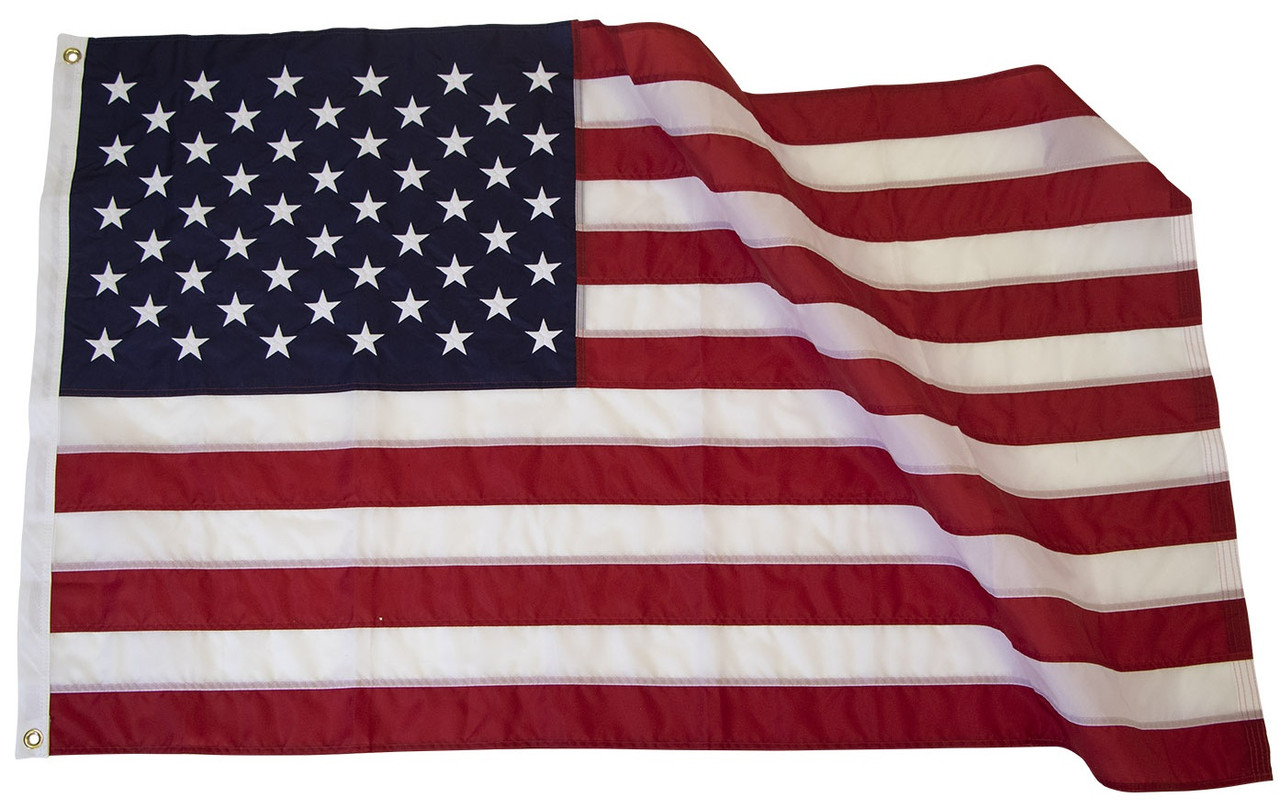 3x5 ft American Flag  Nylon US 3' x 5' Flag with Embroidered