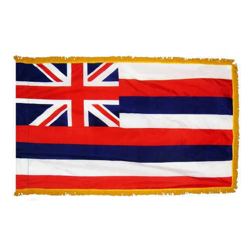 Hawaii State Flag Indoor Fringe 3' x 5'