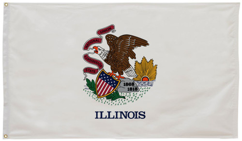 Illinois State Flag 12" x 18"