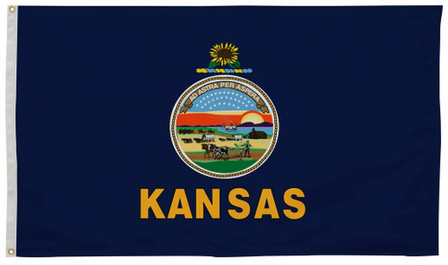 Kansas State Flag 12" x 18"