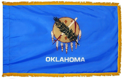 Oklahoma State Flag Indoor Fringe 3' x 5'