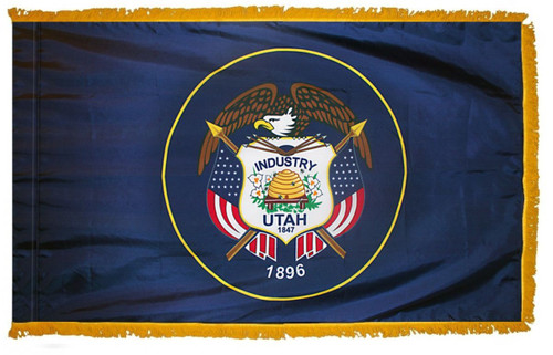 Utah State Flag Indoor Fringe 4' x 6'