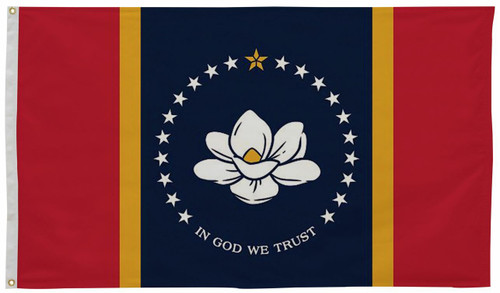 Mississippi State Flag 4' x 6'