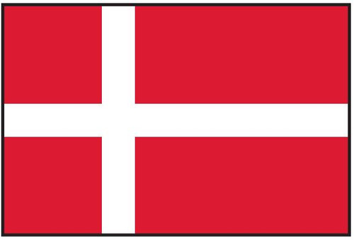 Denmark Flag Printed Nylon