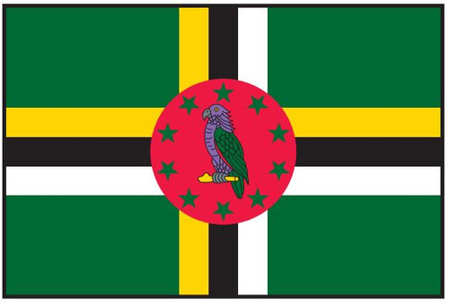 Dominica Flag Printed Nylon