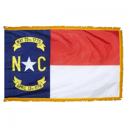 North Carolina State Flag Indoor Fringe 4' x 6'