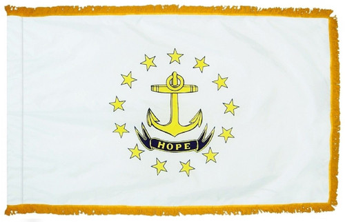 Rhode Island State Flag Indoor Fringe 4' x 6'