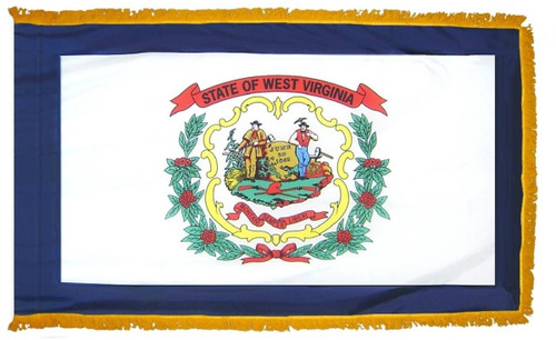 West Virginia State Flag Indoor Fringe 3' x 5'