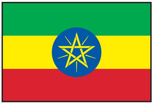 Ethiopia Flag Printed Nylon