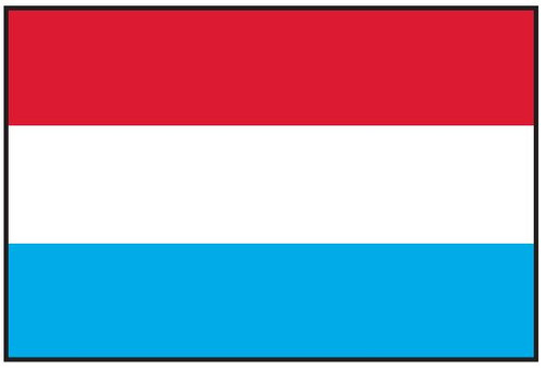 Luxembourg Flag Printed Nylon