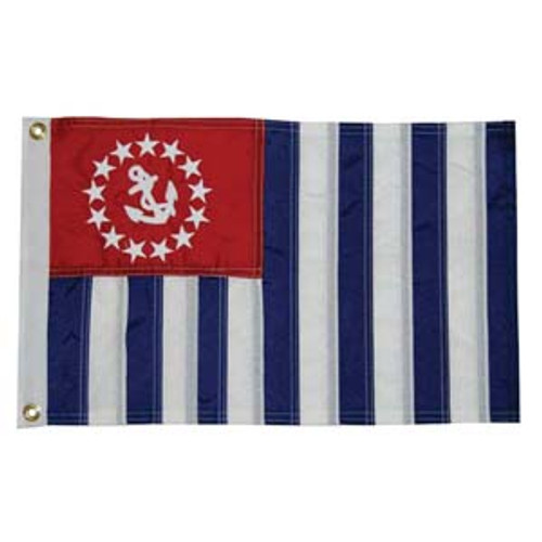 US Power Squadron Ensign Nylon Flag Embroidered and Sewn 16" x 24"
