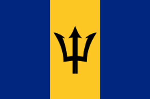 Barbados Courtesy Flag 12" x 18" Nylon