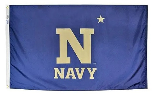 US Naval Academy Logo Flag Printed Nylon 3' x 5'