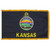 Kansas State Flag Indoor Fringe 3' x 5'