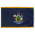 Maine State Flag Indoor Fringe 4' x 6'