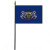 Pennsylvania Stick Flag - 4" x 6" Desktop Flag-BOX of 12