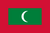 Maldives Flag Printed Nylon