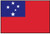 Western Samoa Flag Printed Nylon