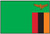 Zambia Flag Printed Nylon