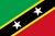 Saint Kitts and Nevis Courtesy Flag 12" x 18" Nylon