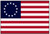 Betsy Ross Historic American Flag Embroidered and Sewn Nylon