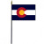 Colorado Stick Flag - 4" x 6" Desktop Flag