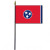 Tennessee Stick Flag - 4" x 6" Desktop Flag