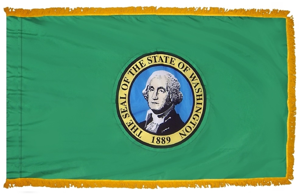 Washington State Flag Indoor 5' x 8'| Washington Flag | State of ...