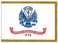 Crown US Army 4x6 flag fringe
