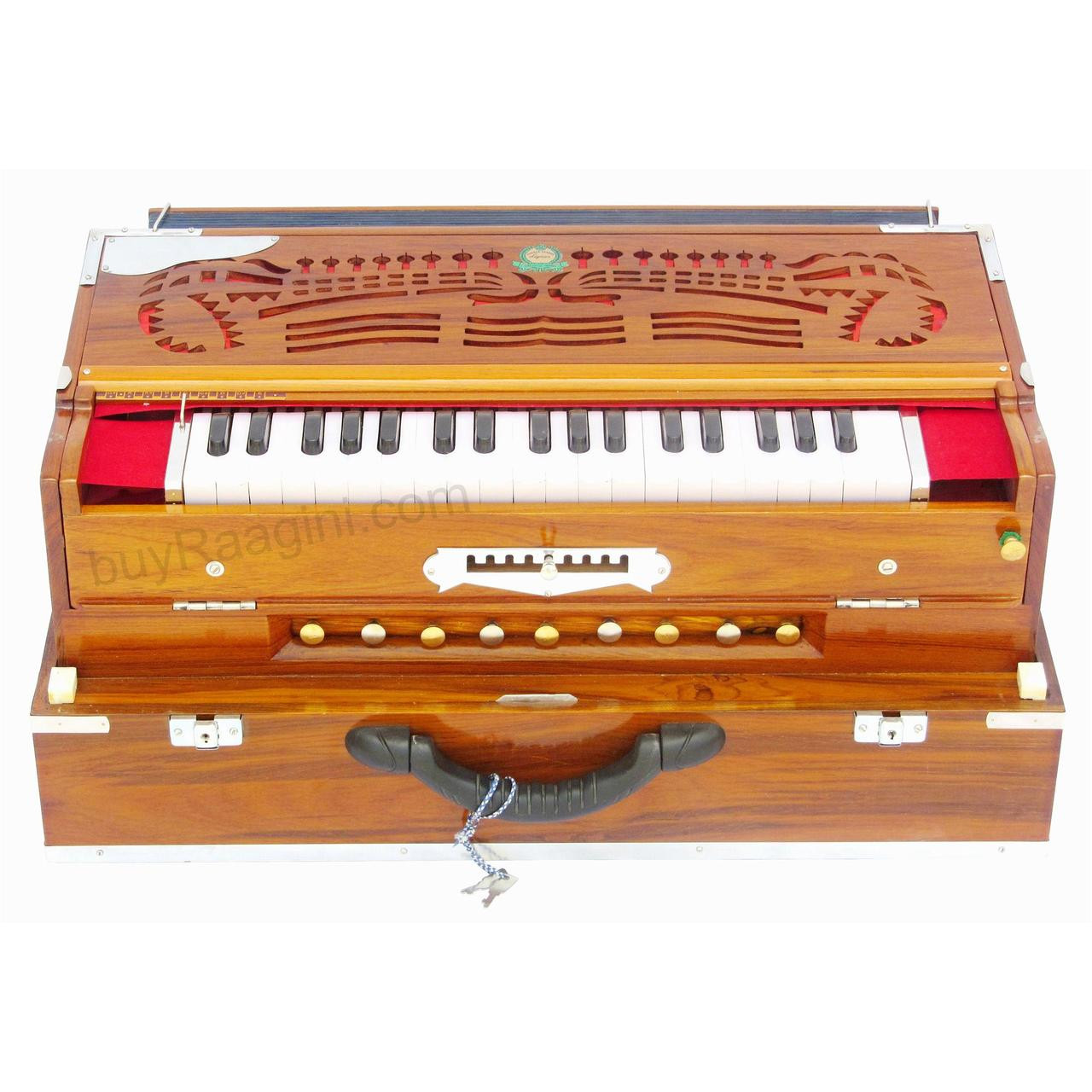 Buy Monoj K Sardar MKS, Harmonium, In USA, Concert Quality, Folding,  Special Double Reed, Natural Color, 6 Stop, 2 1/2 Octaves, Padded Bag,  Musical Instrument Indian (PDI-FEI) Online at desertcartINDIA
