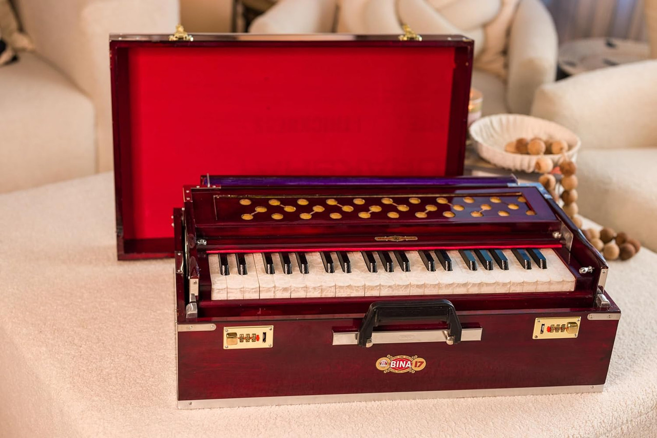 Buy bina No.17 Delux Harmonium, coupler function, 42 keys, A440, 9