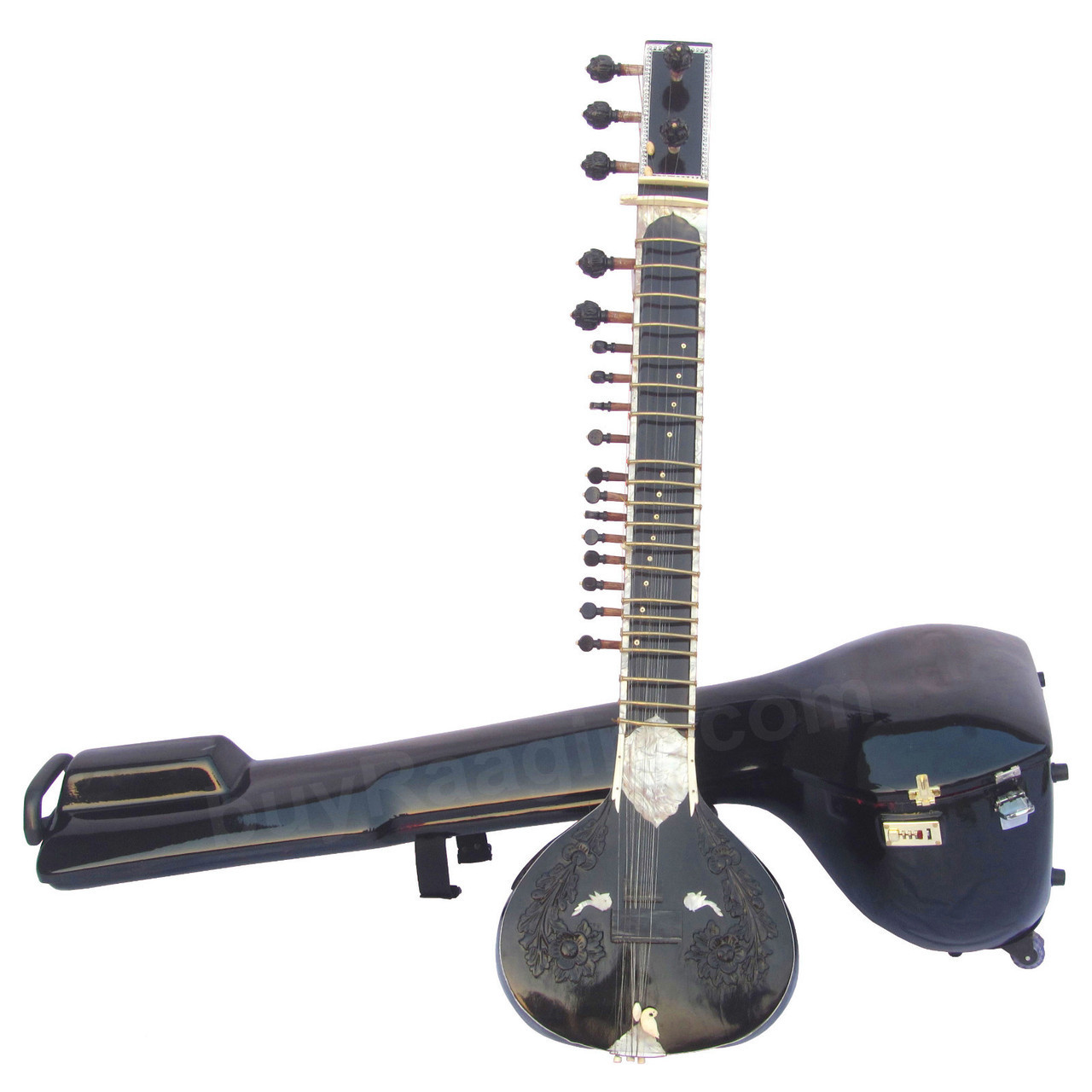 buy sitar for sale, buy black sitar for sale, maharaja black sitar