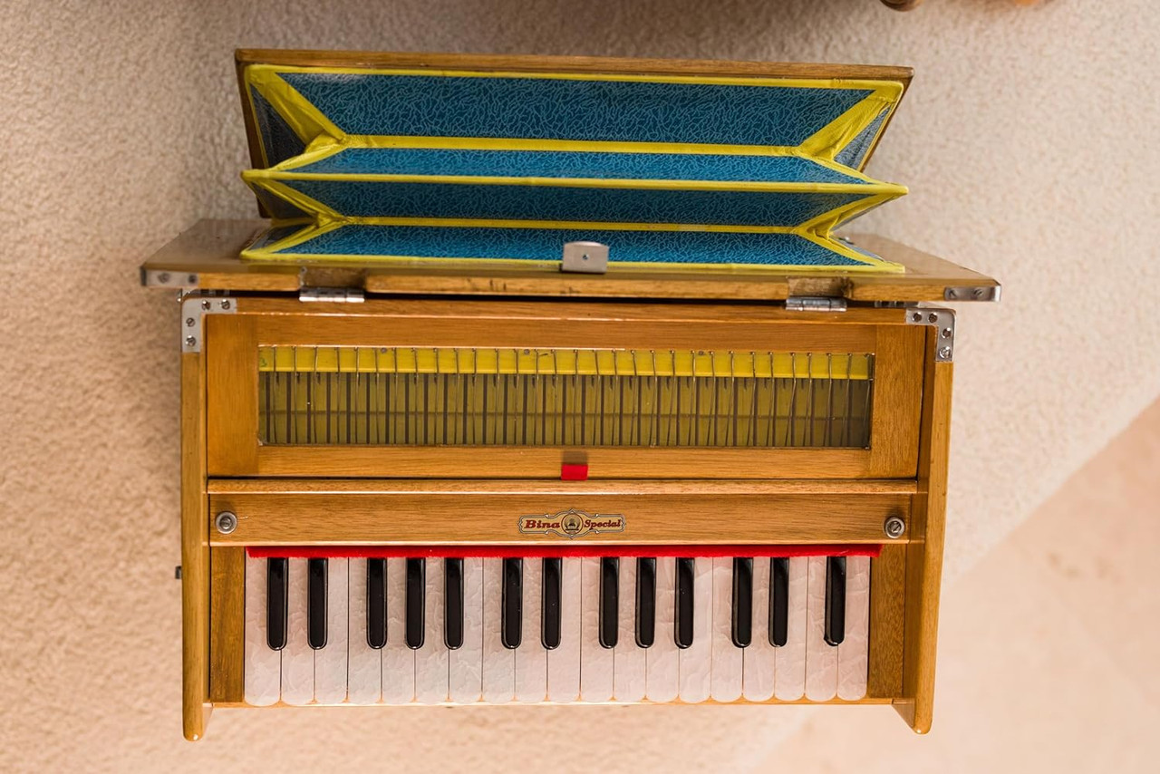 BINA ハーモニウム ポータブル No.23B インド ピアノ　ハルモニウム Amazon.com: BINA 23B Deluxe, Harmonium, 2 1/2 Octaves, 32