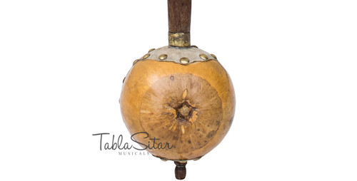  MAHARAJA Special Ik Taara Tumbi - Handmade Gourd Toomba, Tun Wood BIG